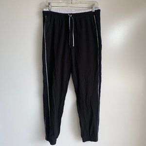 Athleta Black Jogger Pants with White Accents, Sz 6